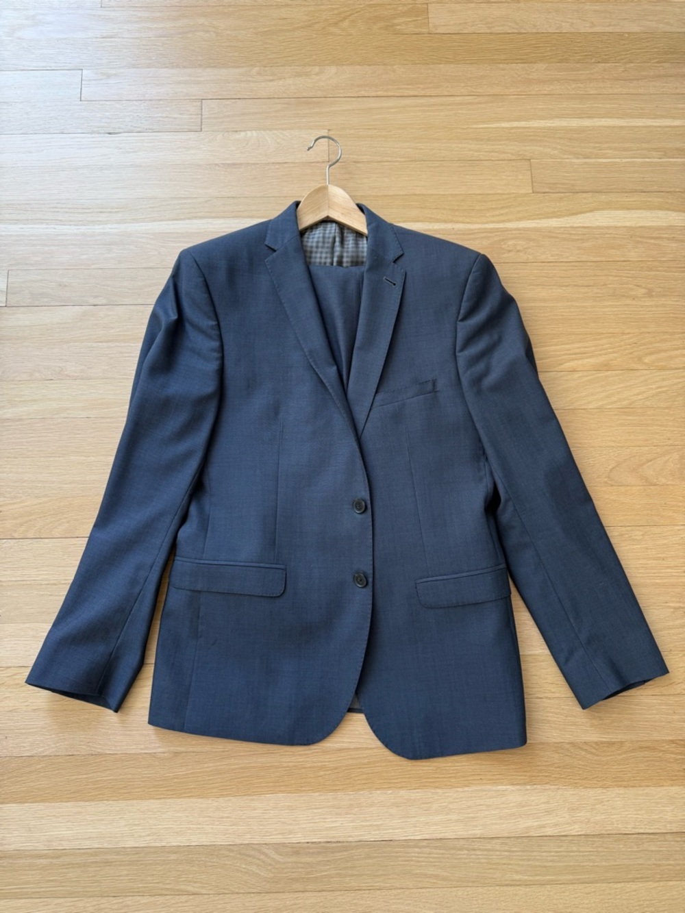 THE ORIGINAL Ben Sheman CAMDEN Navy Tailored Skinny Fit Full Suit | Size: 40R